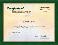 Microsoft Certifed Trainer 2009